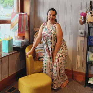 SOLD-Women's Jumpsuit Easel Brand Floral Print Fun Jumpsuit